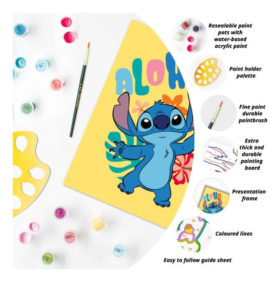 Disney stitch paint by numbers