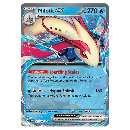 Pokémon Milotic EX single card 042/191 surging sparks