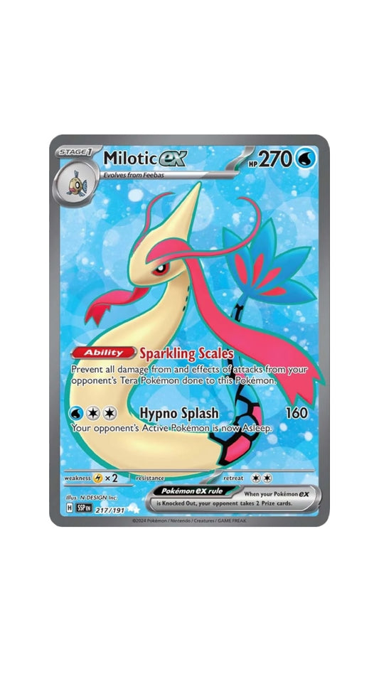 Pokémon Milotic EX Full Art single card 217/191 surging sparks