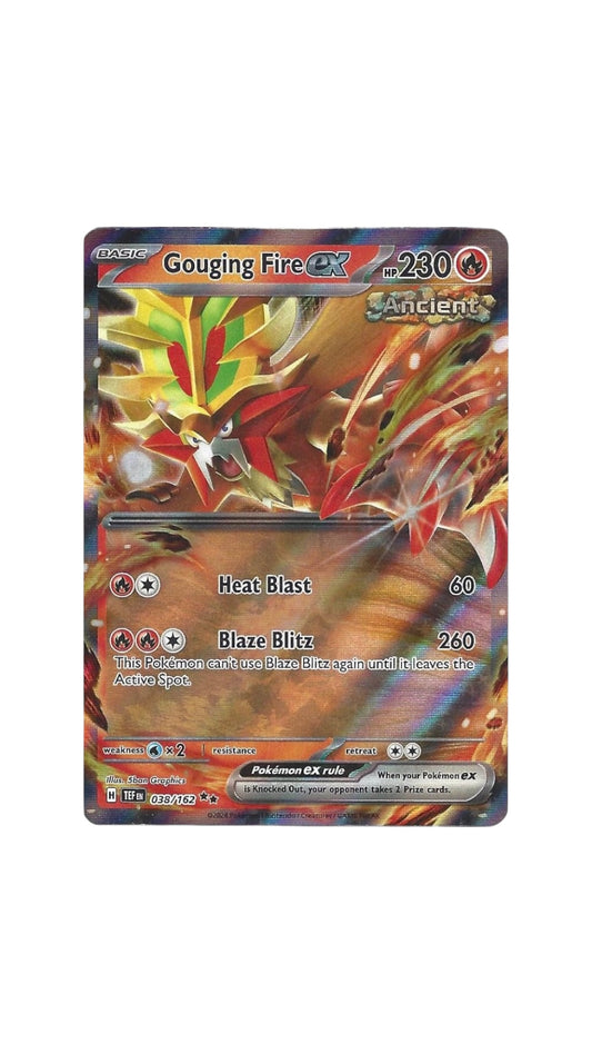 Pokémon Gourging Fire EX single card 038/162 TEF