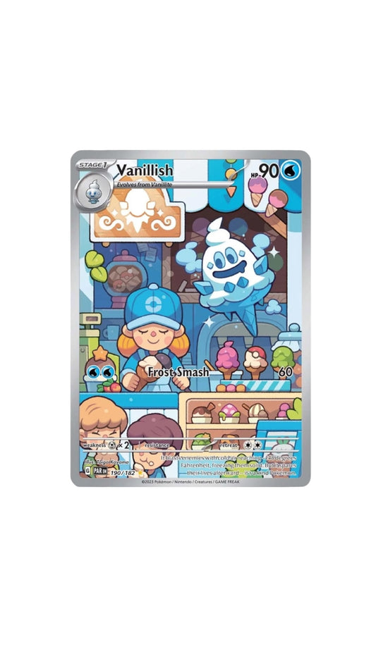 Pokémon Vanillish ART card 190/182 PAR