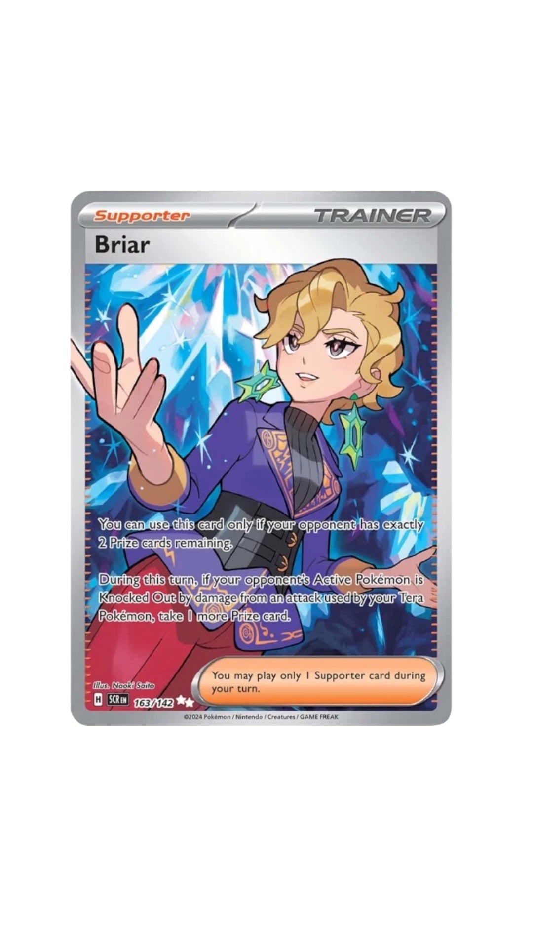 Pokémon Briar FULL ART card 163/142 SCR