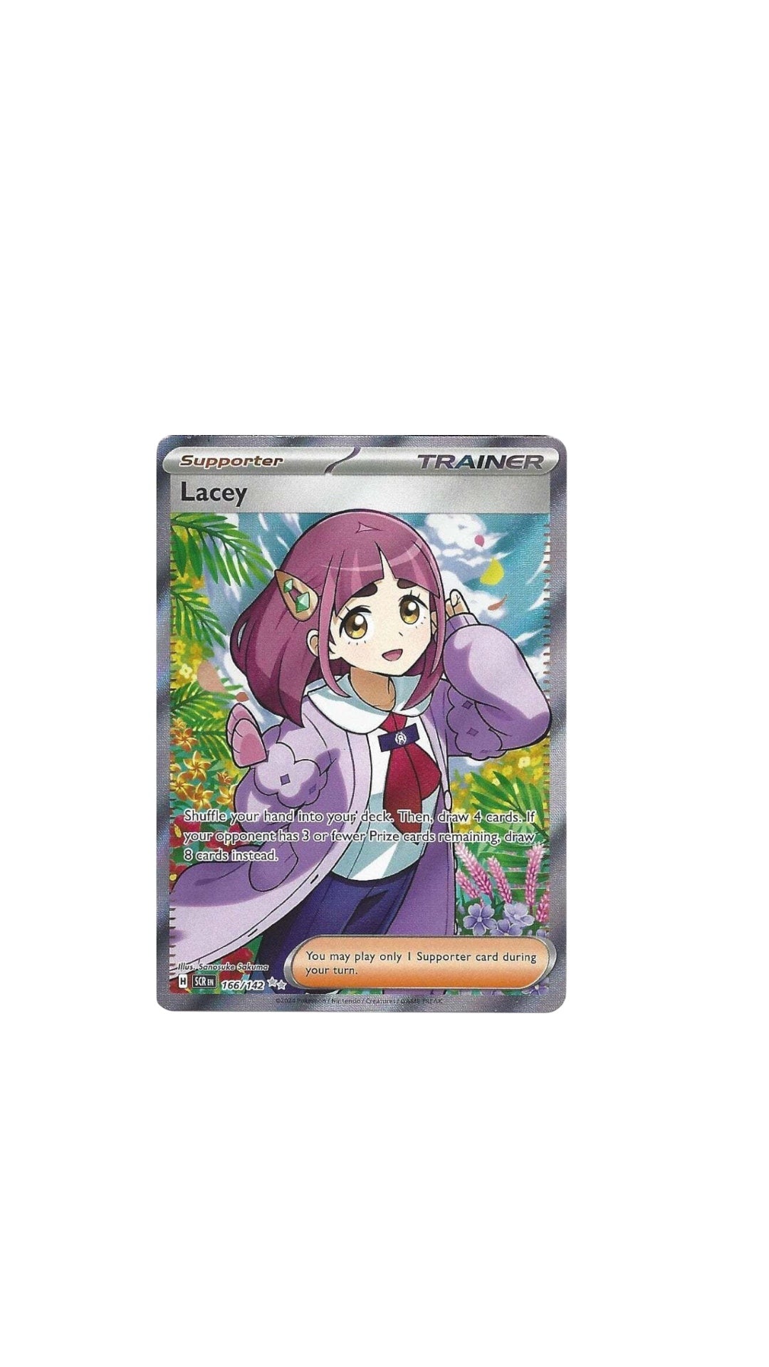 Pokémon Lacey FULL ART card 166/142 SCR