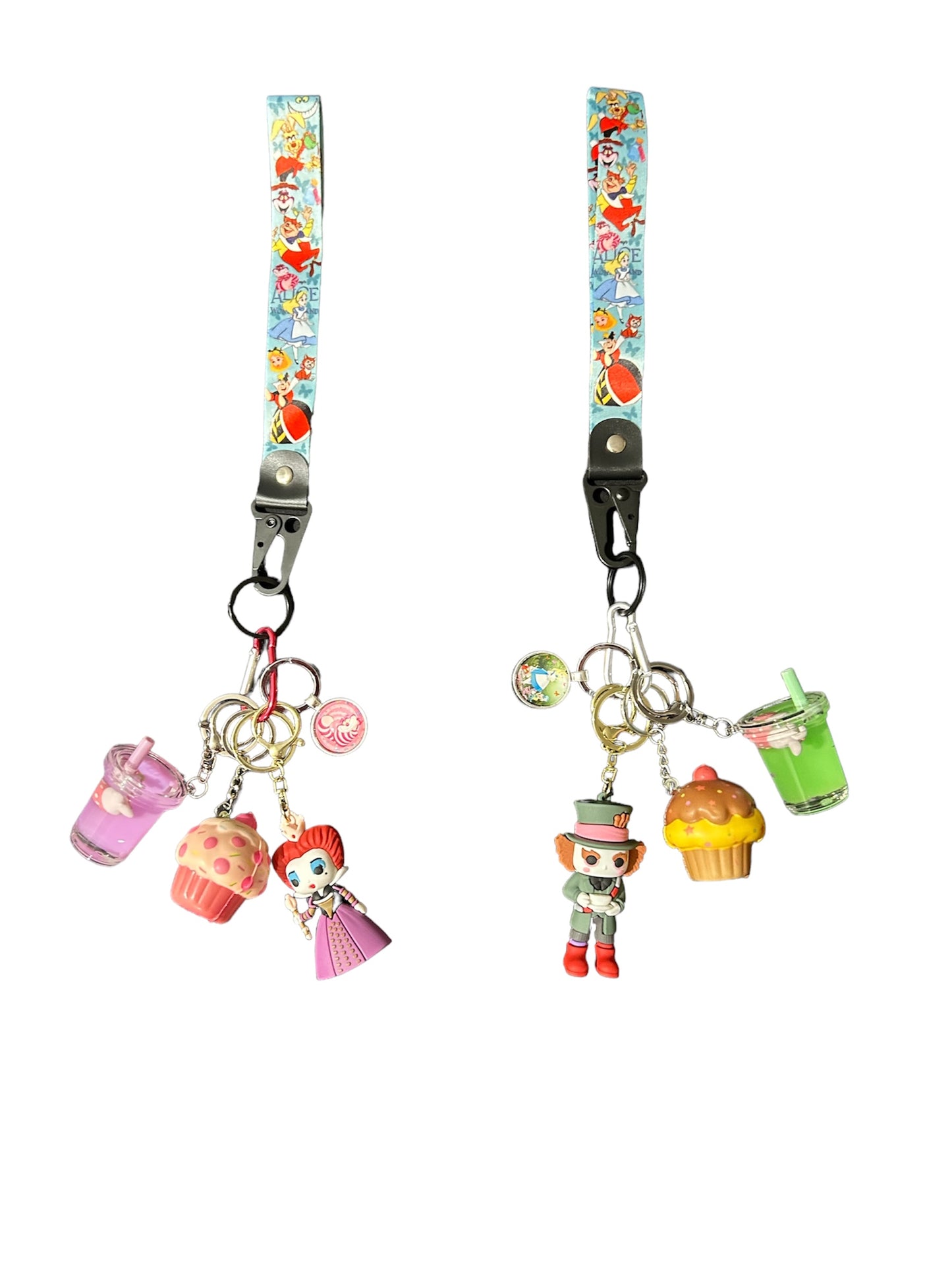 Alice in wonderland fidgets key strap