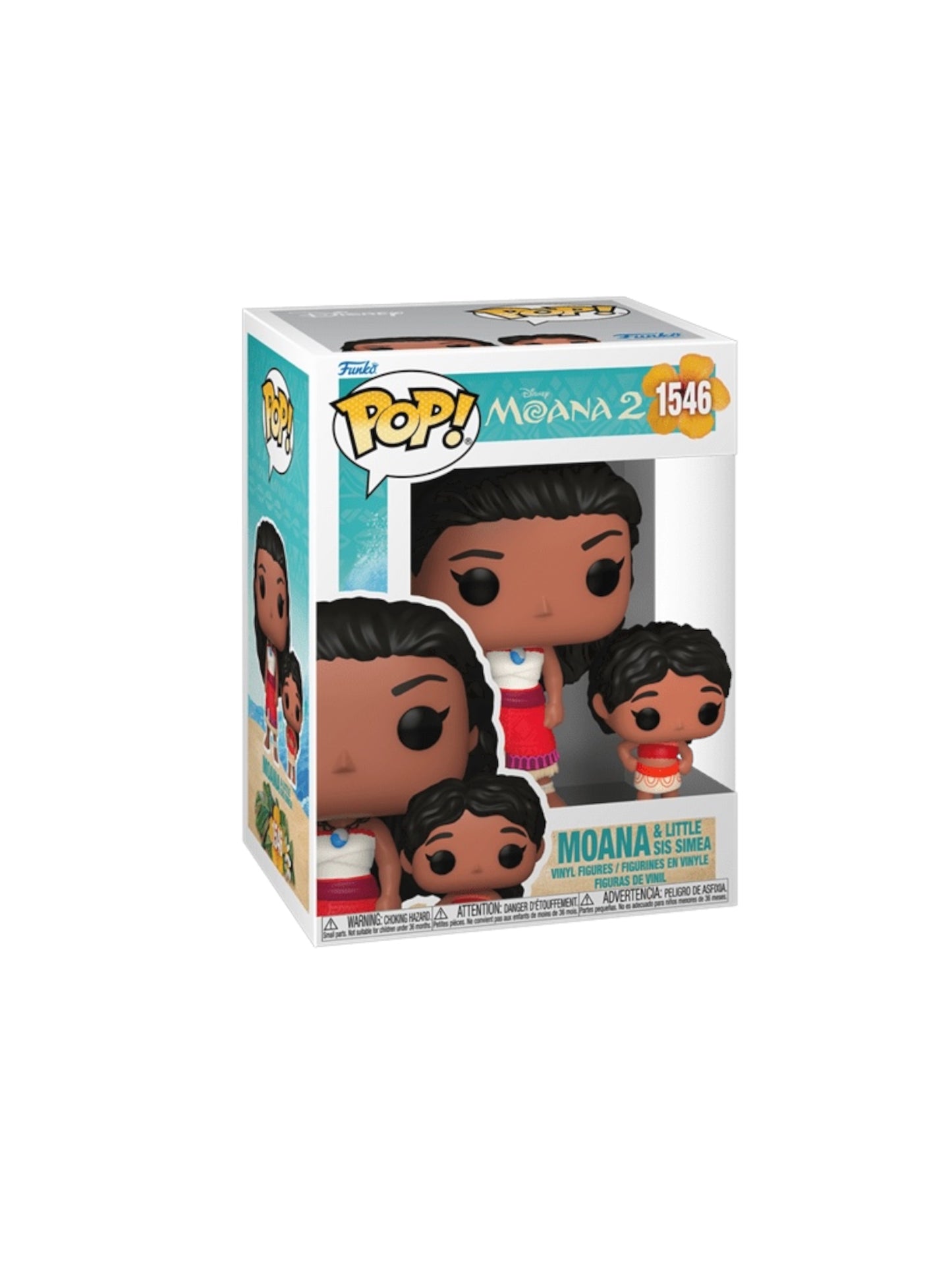 Disney funko pop Moana and Lil sis Simea