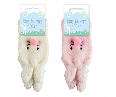 Fluffy bunny socks child sizes