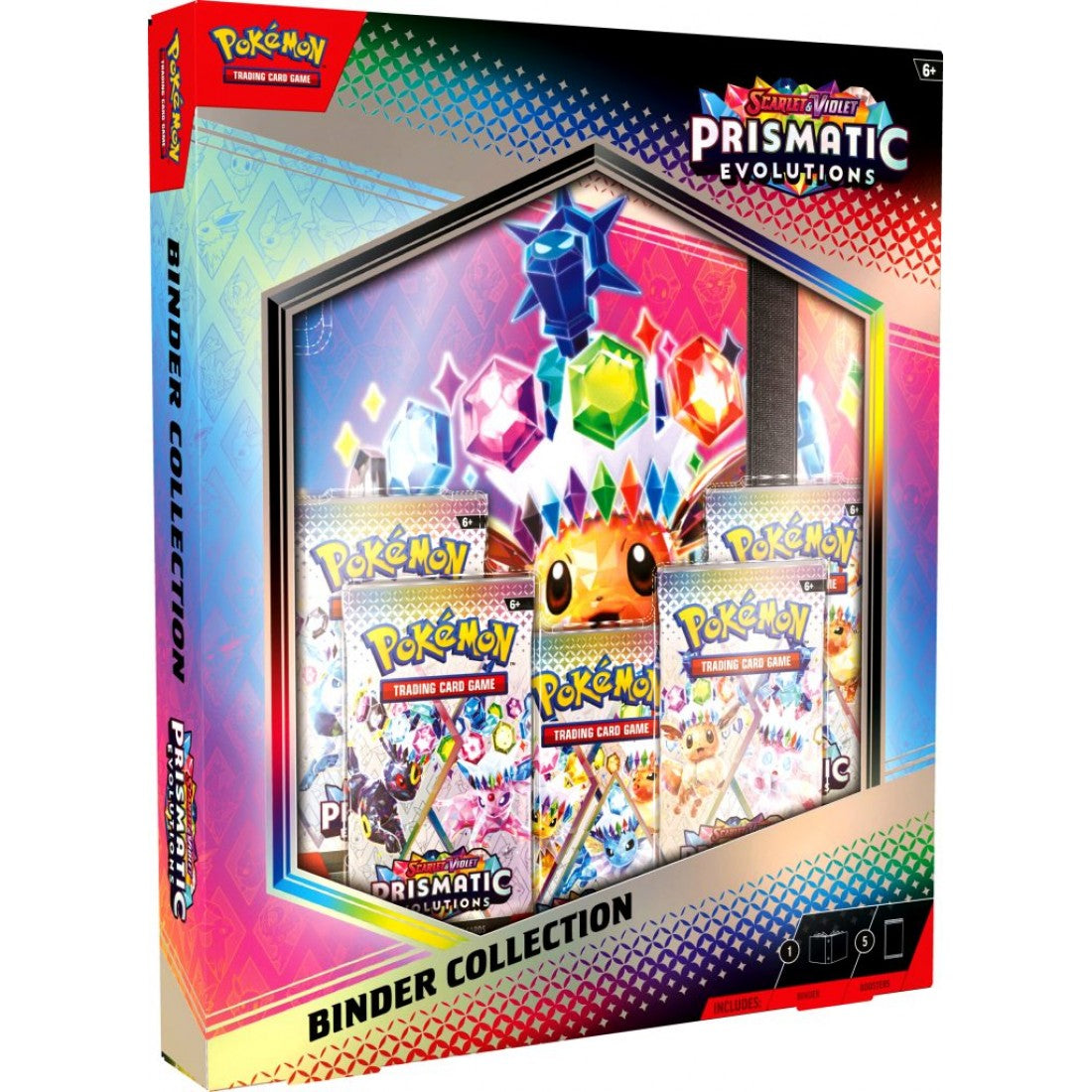 Pokémon prismatic evolutions binder collection