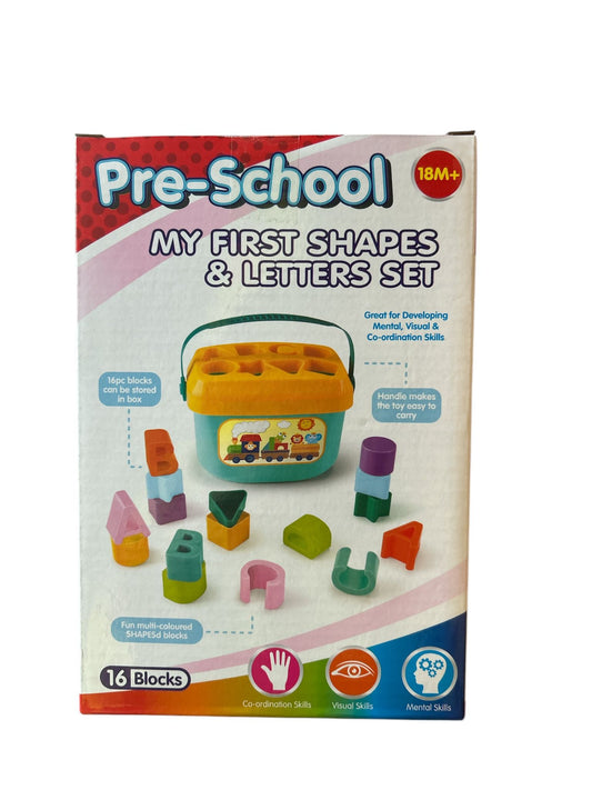 My first shapes and letter sorting set