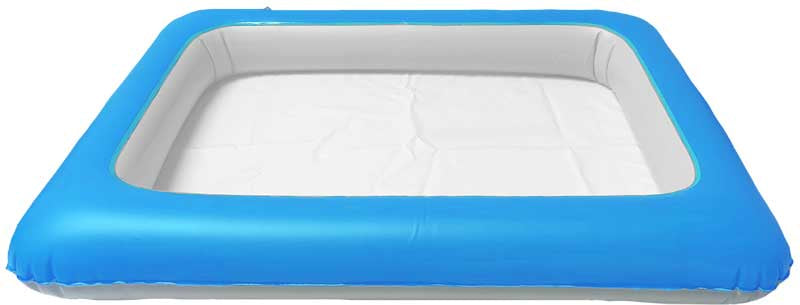 Inflatable play tray