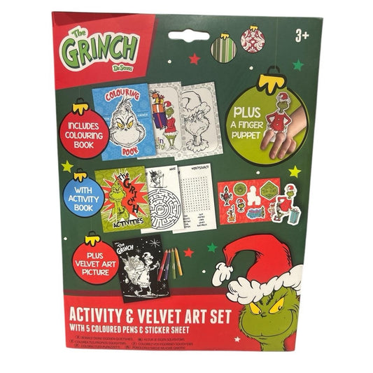 Grinch activity and velvet art