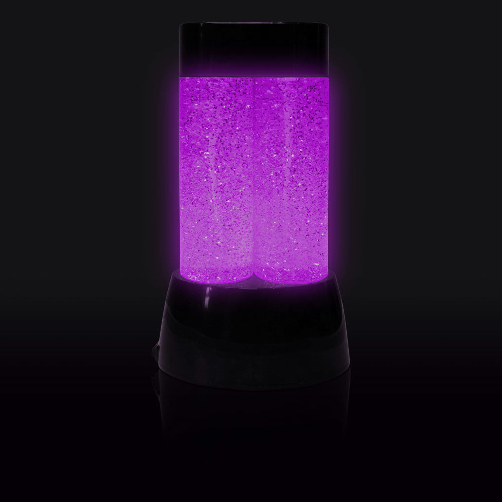 Colour changing twin tornado lamp