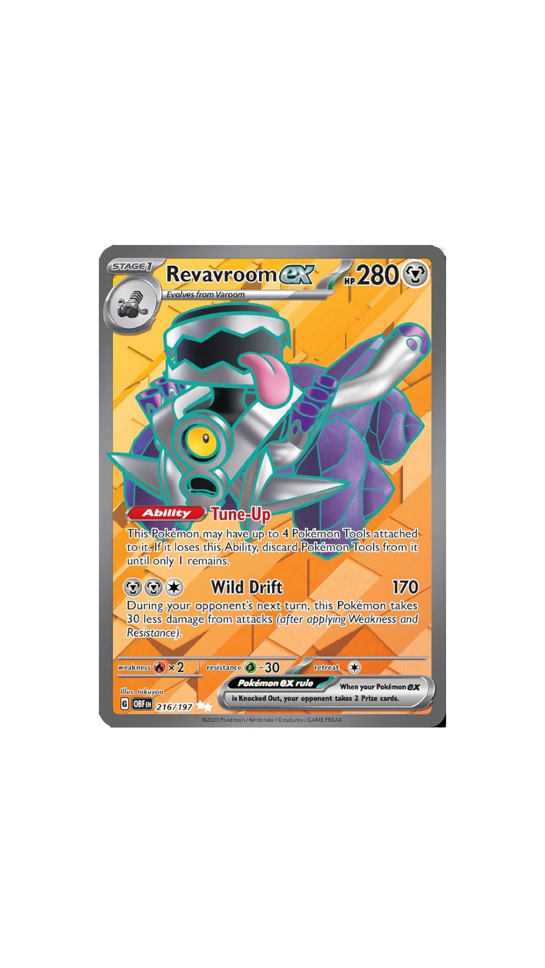 Pokémon Revavroom Art Card 216/197 OBF