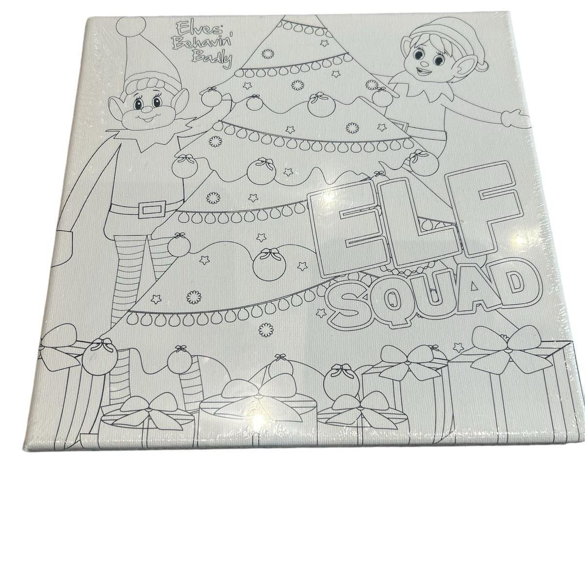 Christmas elf canvas