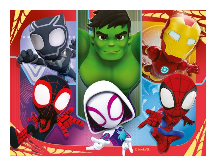 Spidey & friends 4 in 1 puzzle