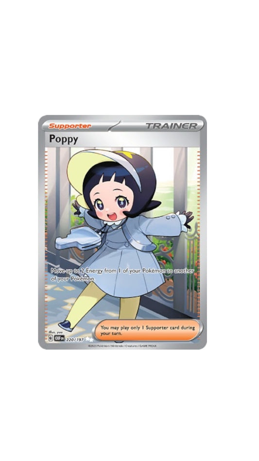 Pokémon Poppy Art card 220/197 OBF