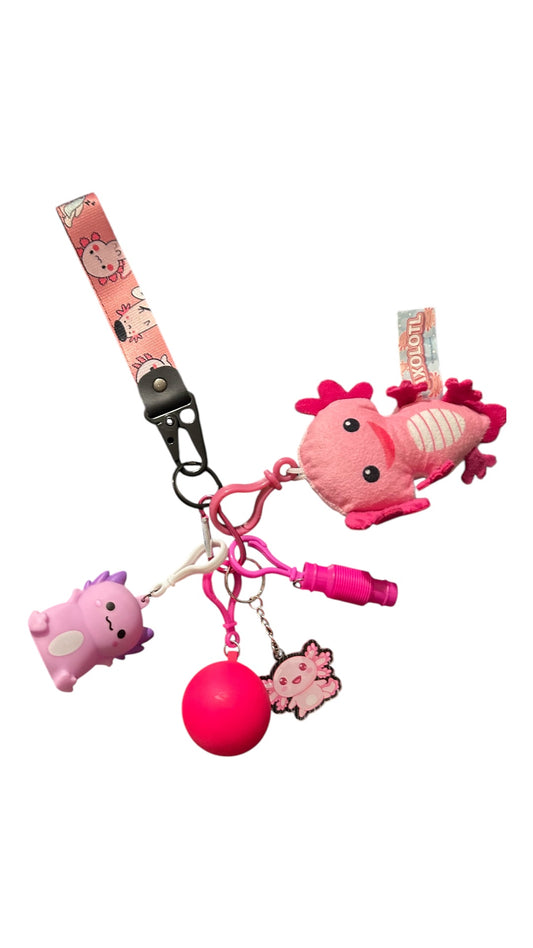 Axolotl fidgets with strap