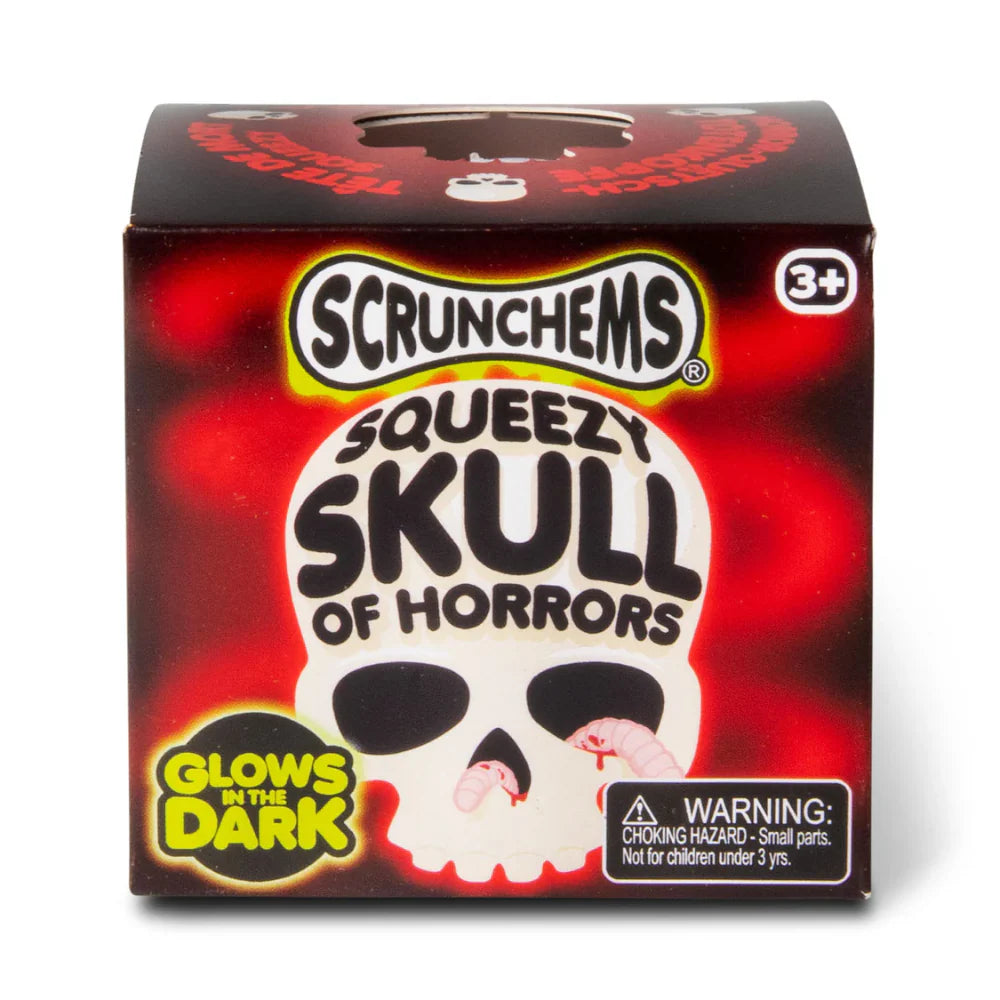 Scrunchems glow in dark skull
