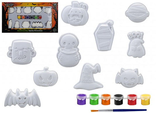 Halloween paint your own decorations 10 pack