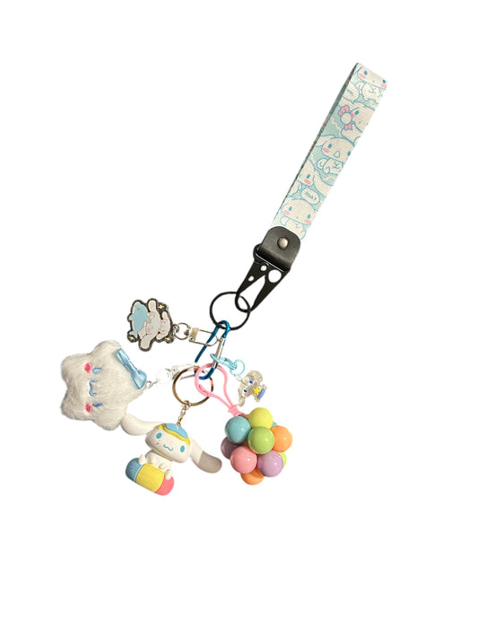 Hello kitty Cinnamoroll fidgets with key strap
