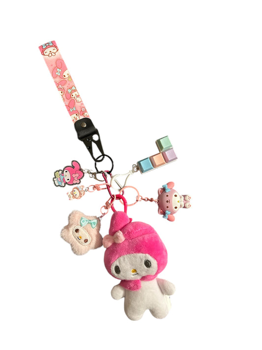 Hello kitty melody fidgets with key strap