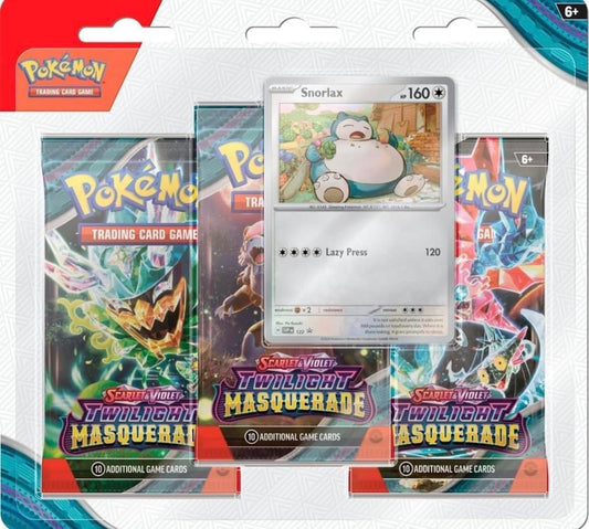 Pokémon twilight masquerade snorlax triple pack