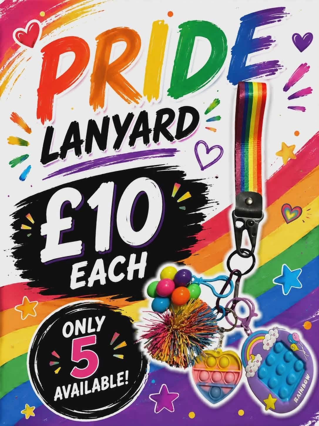 Pride fidgets with key strap
