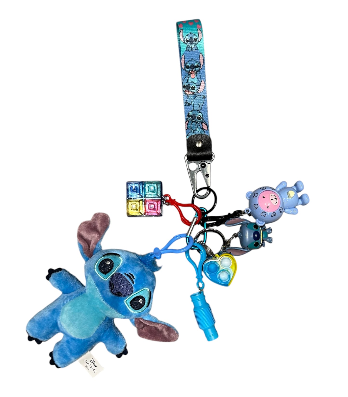 Disney Stitch or Angel fidgets with strap