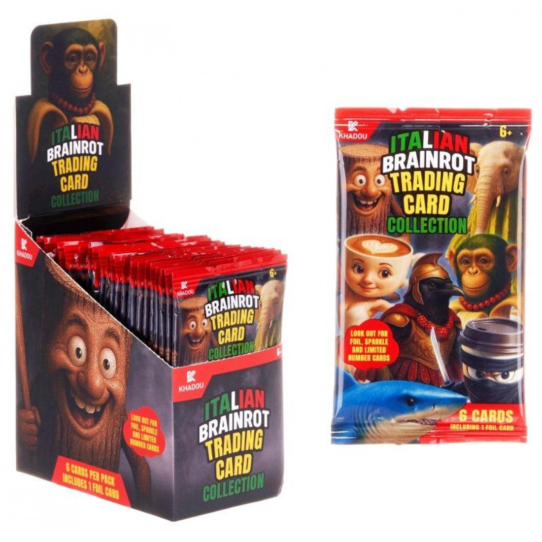 Brainrot trading cards booster pack