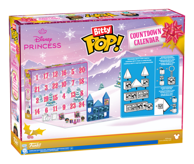 Disney princess bitty pop advent calendar