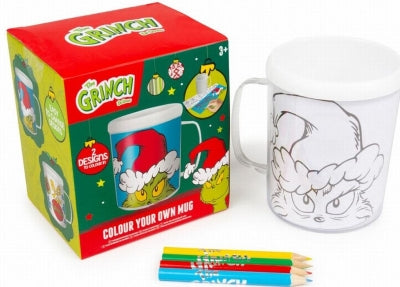 Grinch colour your own mug