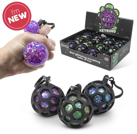 Fusion squish ball with keychain