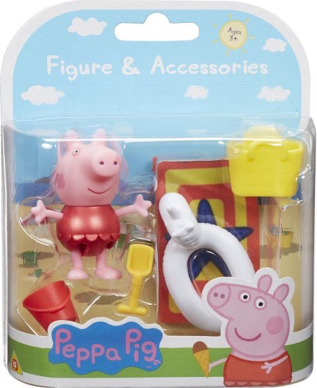 Peppa Pig Beach Theme Peppa Red Dress