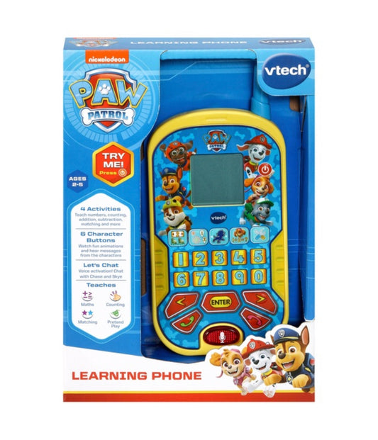 Paw patrol learning phone