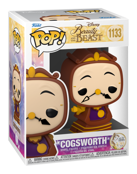 Funko pop Disney beauty and the beast cogsworth