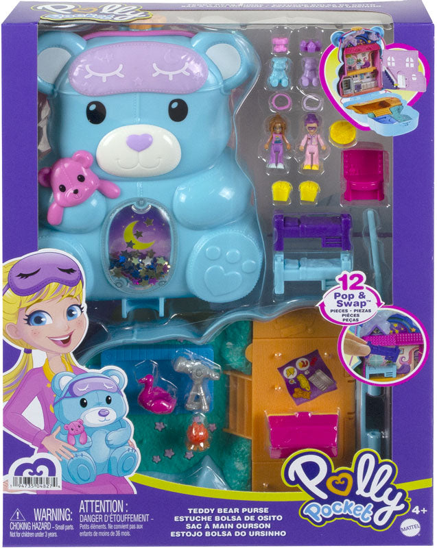 Polly pocket teddy bear purse