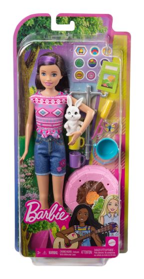 Barbie camping skipper with bunny