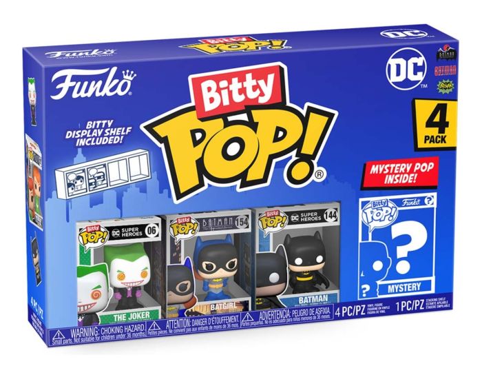 Funko Bitty Pop joker Batman and batgirl