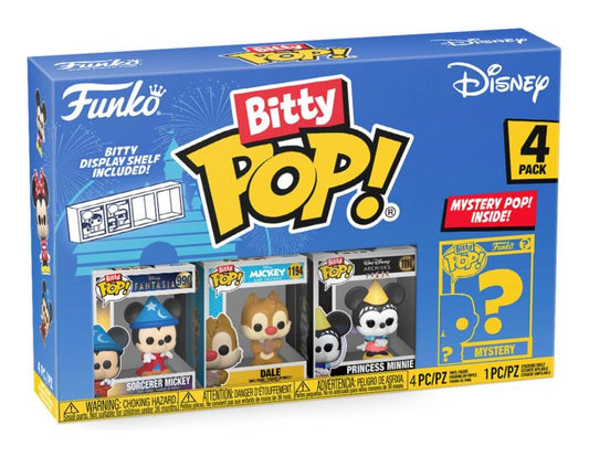 funko bitty pop Disney mickey, minnie, dale and surprise character