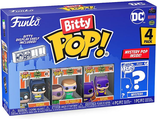 funko bitty pop batman riddler and batgirl