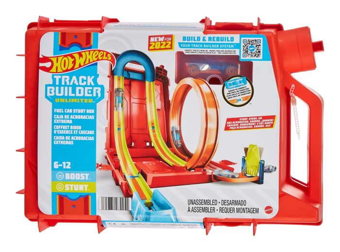 hot wheels track builder stunt box