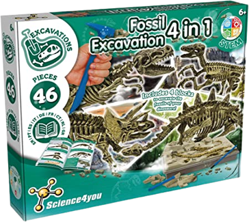 dinosaur 4 in 1 fossil excavation