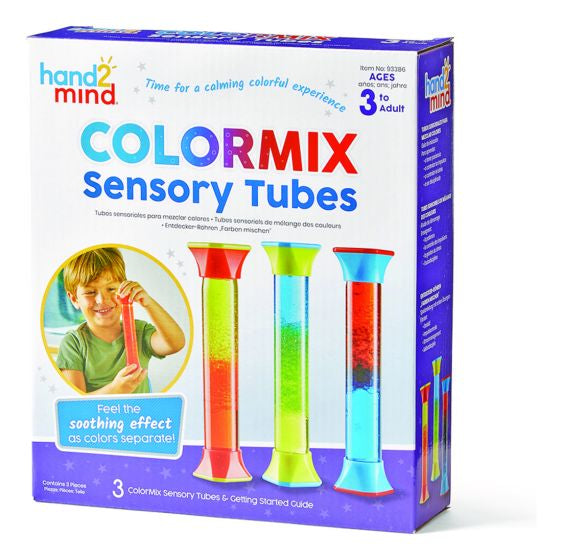 colour mix sensory tubes